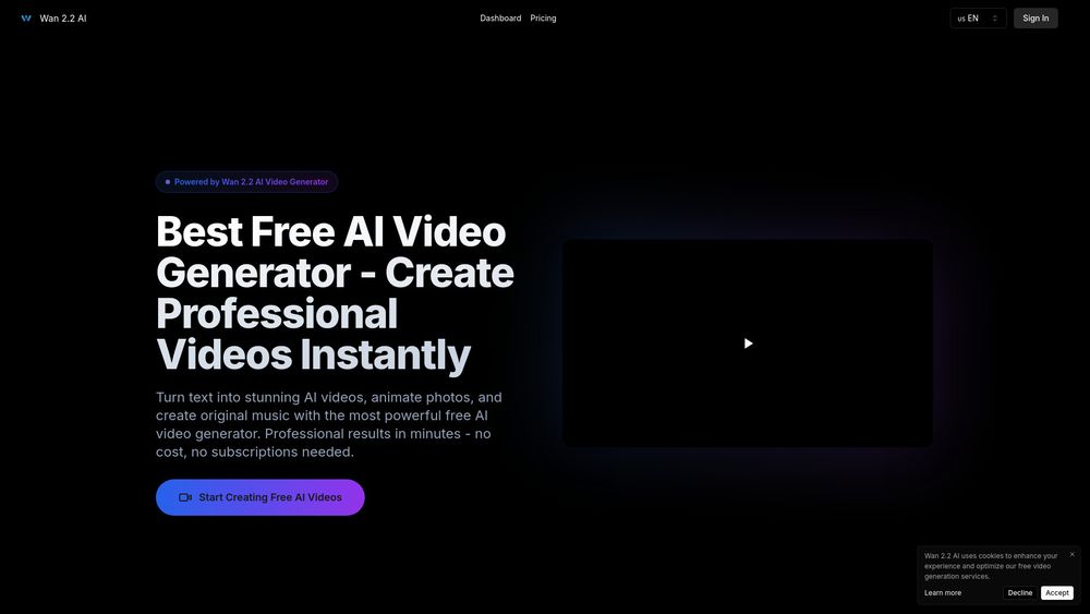 Screenshot of Wan2.2 AI