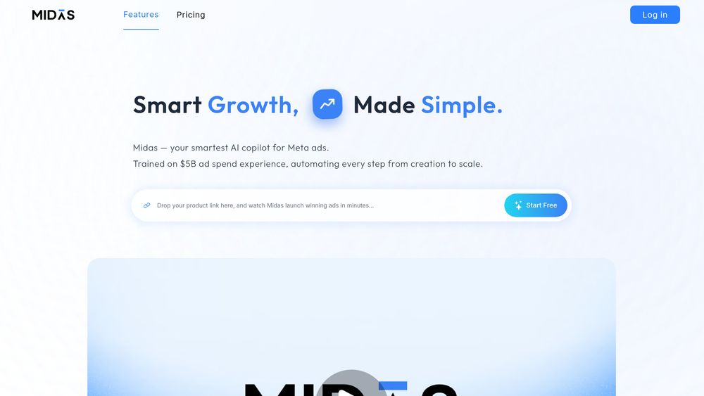 Screenshot of Midas AI