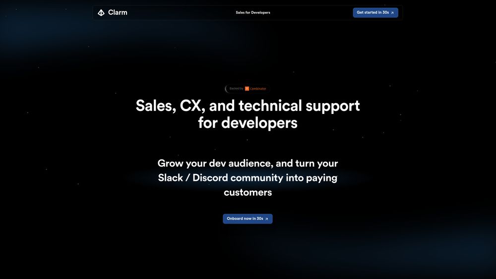 Screenshot of Clarm the AI DevRel Engineer
