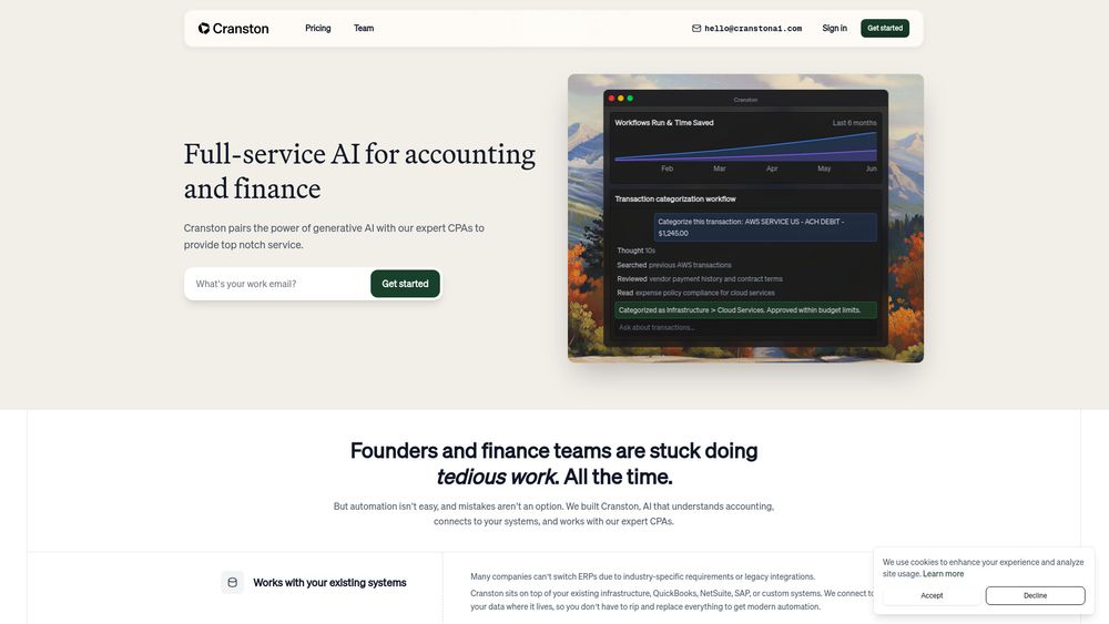 Screenshot of Cranston AI