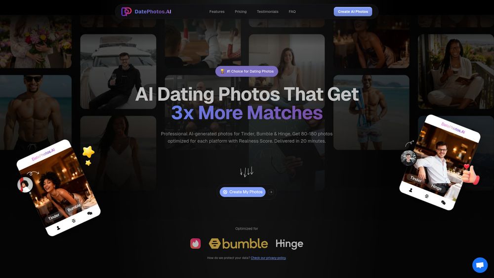 Screenshot of DatePhotosAI Screenshot of DatePhotosAI
