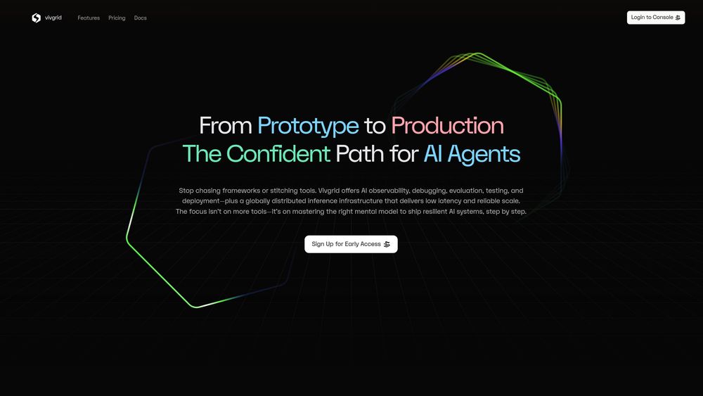 Screenshot of Vivgrid