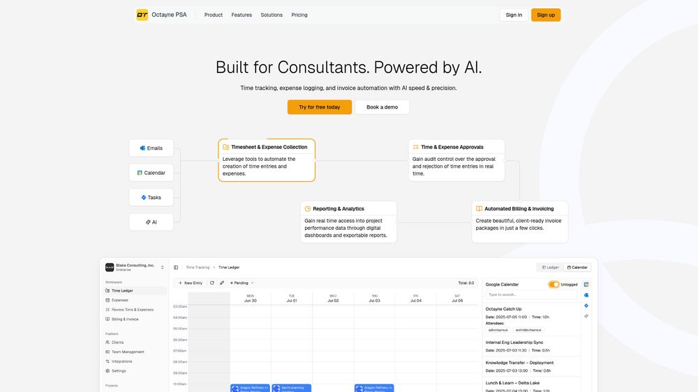 Screenshot of Octayne PSA