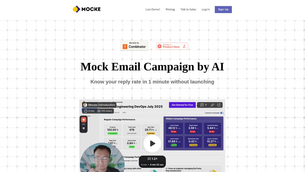 Screenshot of Mocke