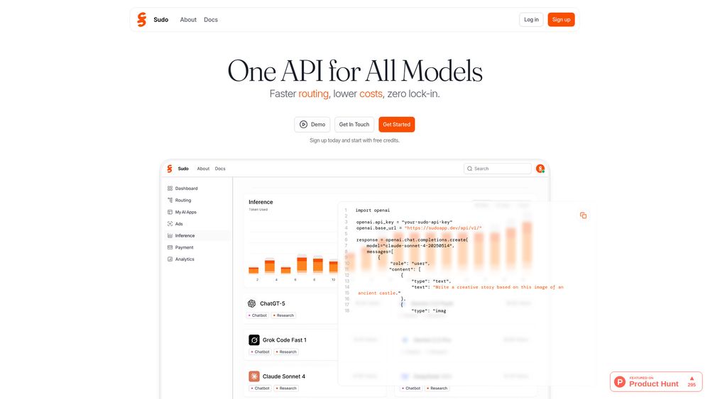 Screenshot of Sudo AI