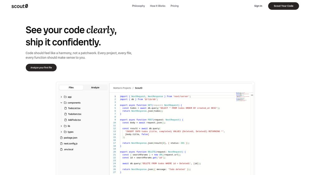 Screenshot of Scout0