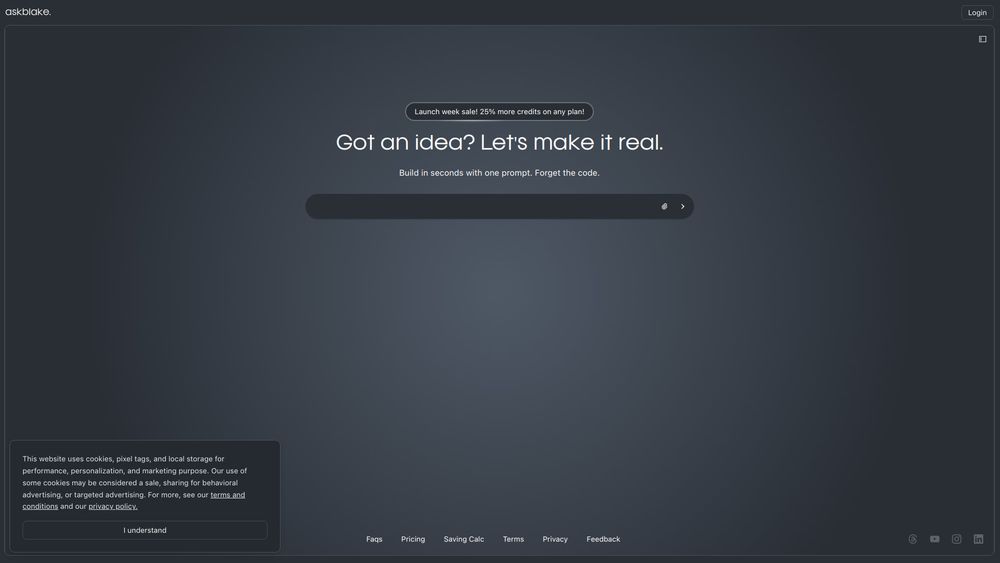 Screenshot of AskBlake Screenshot of AskBlake