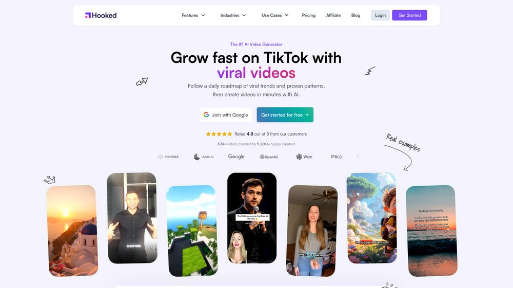 Screenshot of Hooked AI