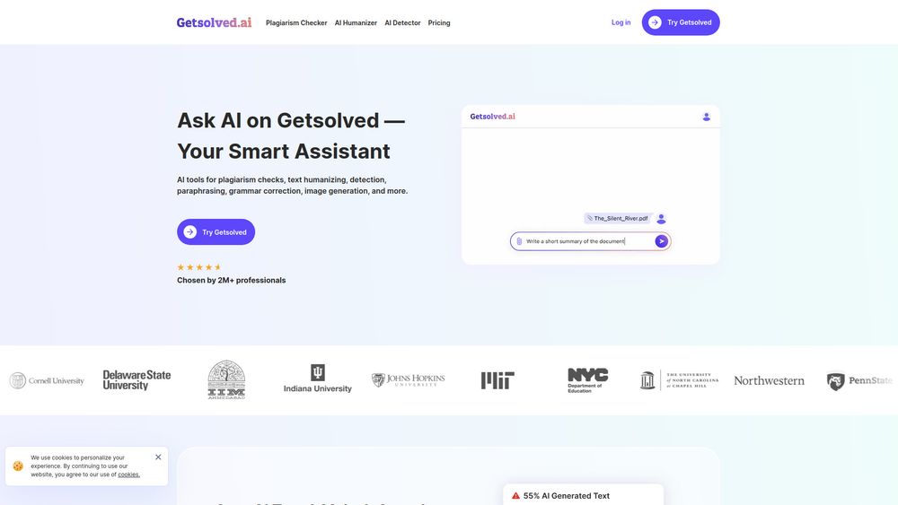Screenshot of getsolved.ai