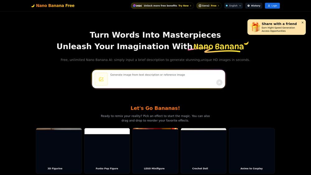 Screenshot of Nano Banana 2 Free - Nano Banana Pro Free AI Image Screenshot of Nano Banana 2 Free - Nano Banana Pro Free AI Image