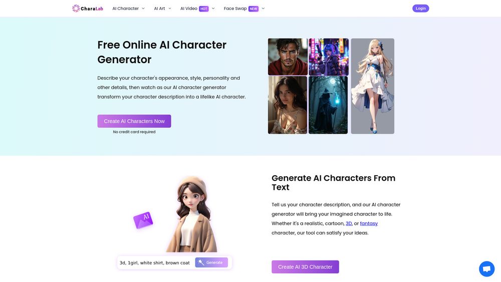 Screenshot of CharaLab
