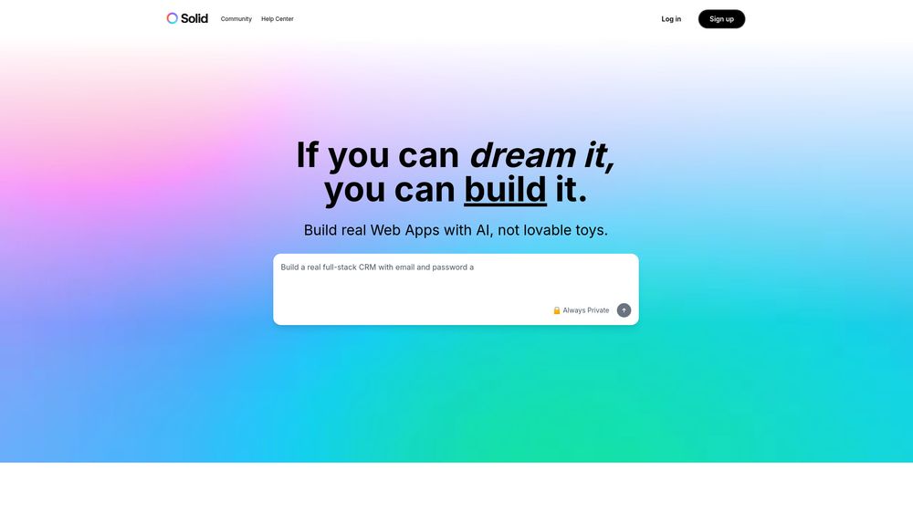 Screenshot of Solid