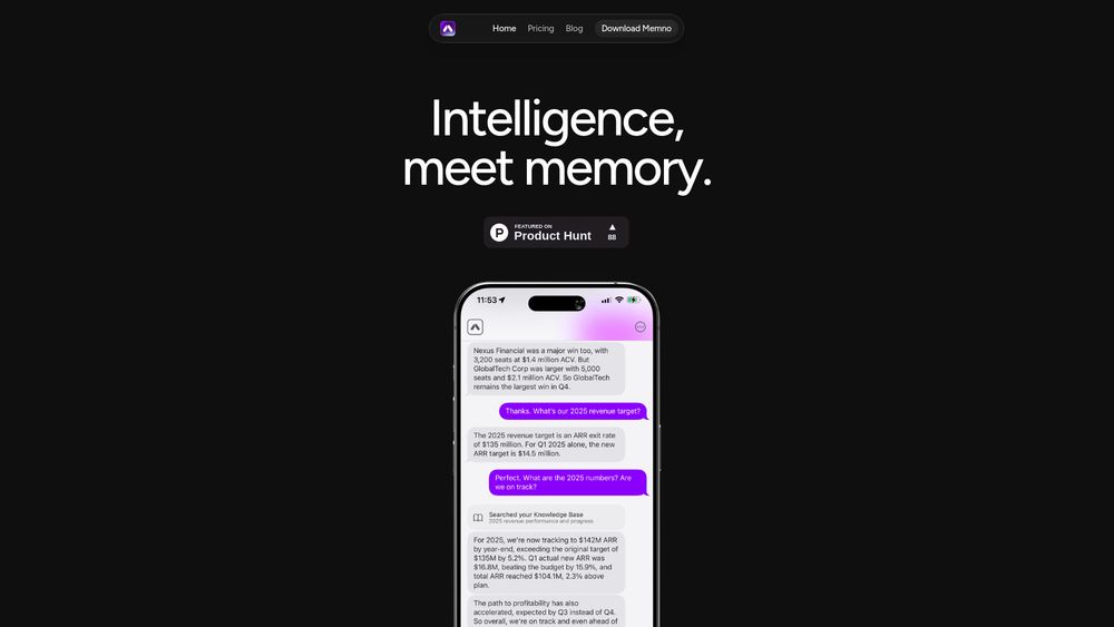 Screenshot of Memno