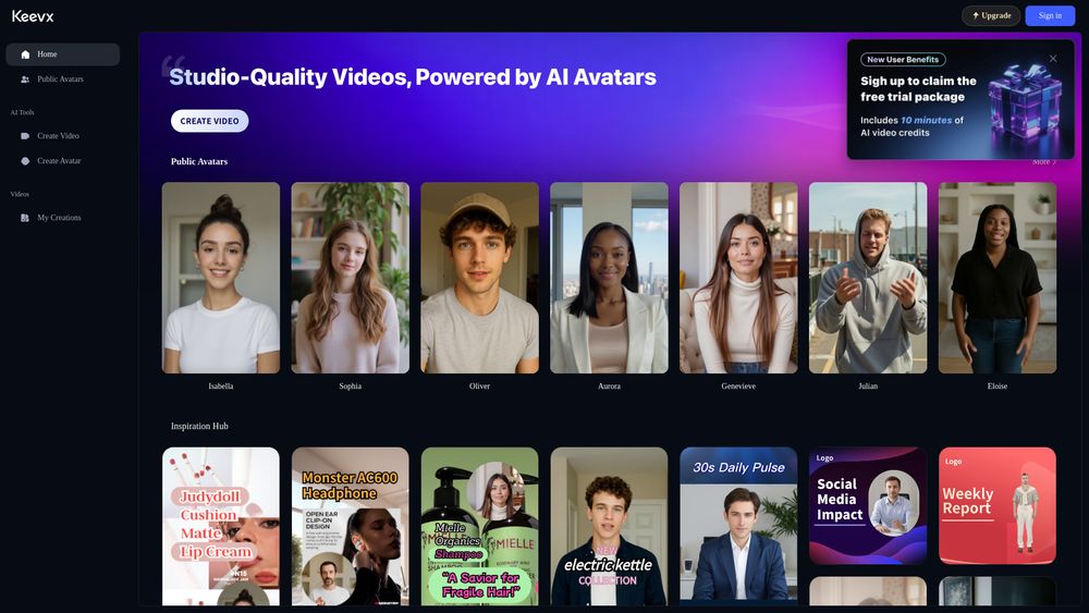 Screenshot of Keevx