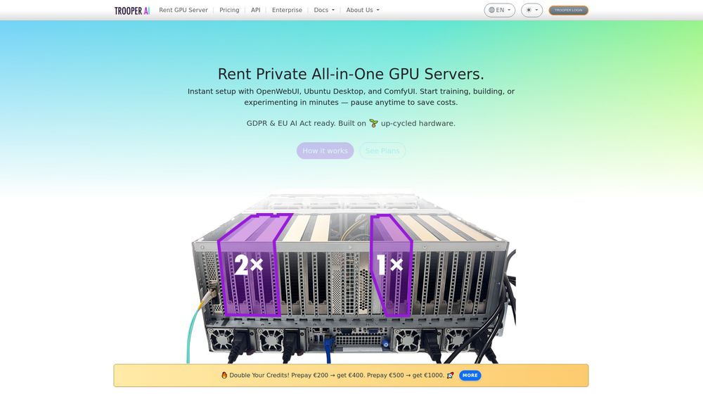 Screenshot of Trooper.AI