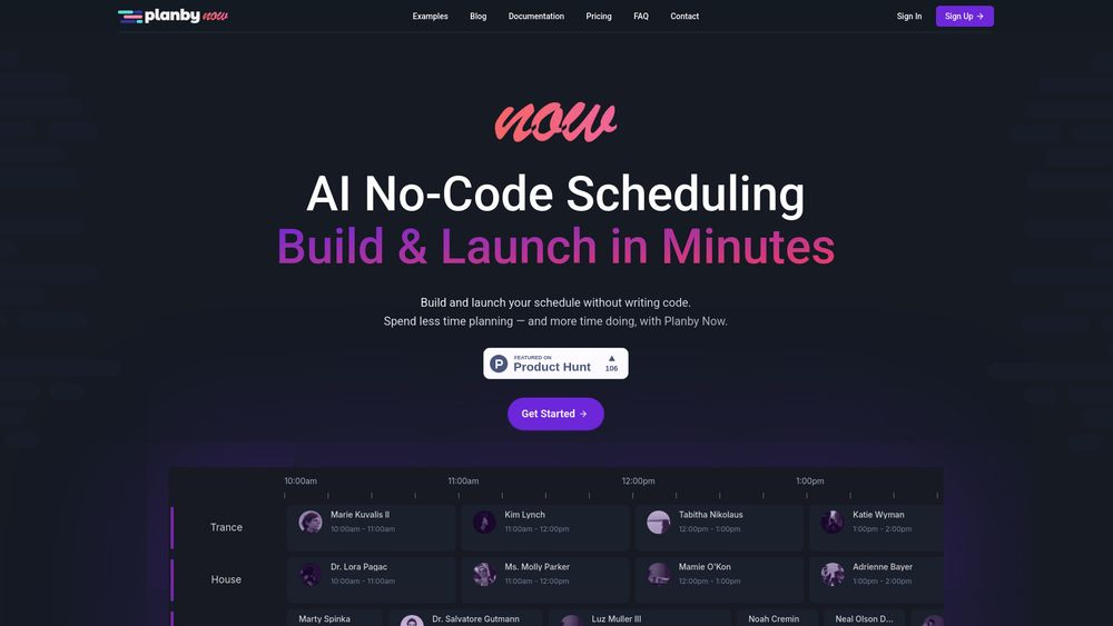 Screenshot of Planby Now