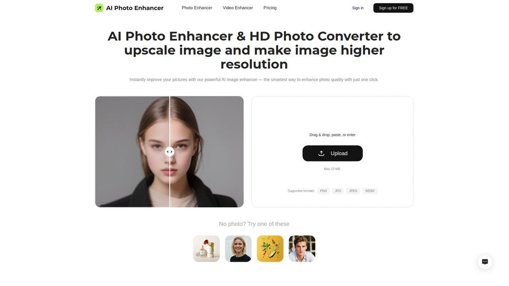 Screenshot of AI Photo Enhancer- Screenshot of AI Photo Enhancer-