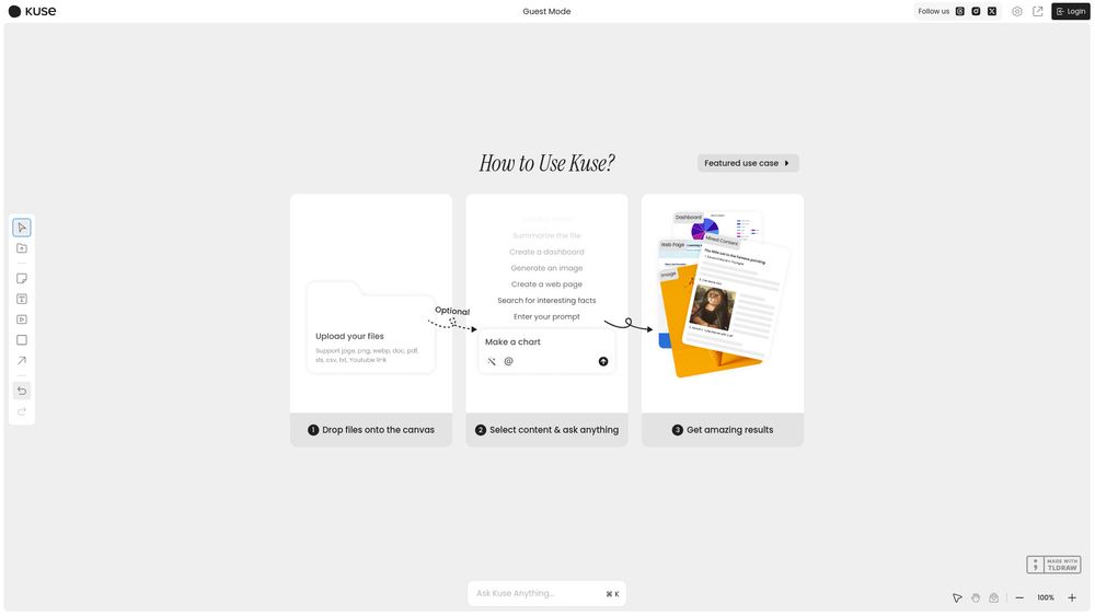 Screenshot of Kuse