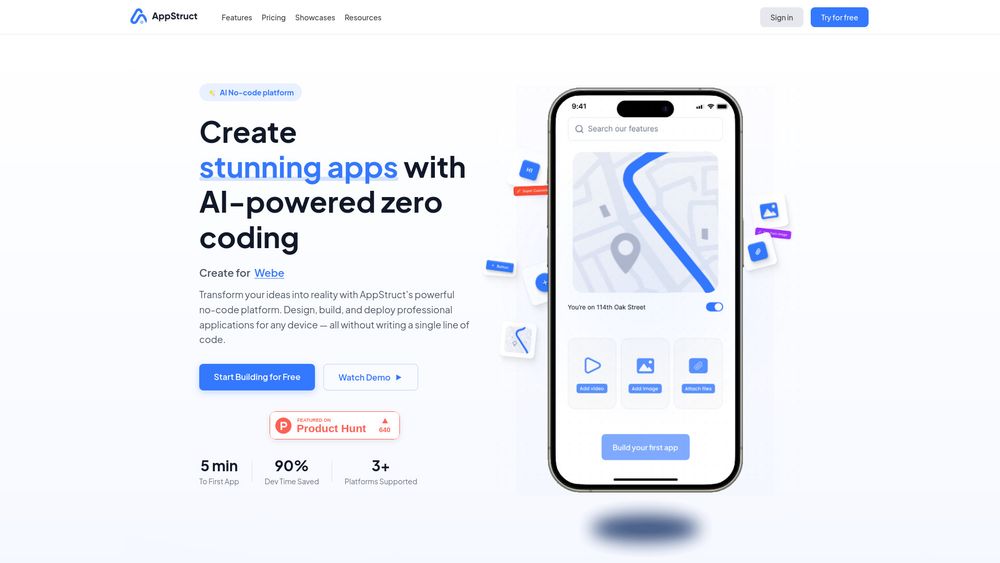 Screenshot of AppStruct