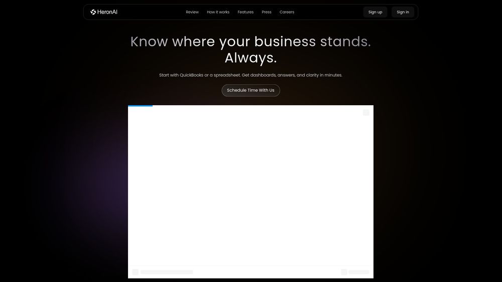 Screenshot of HeronAI