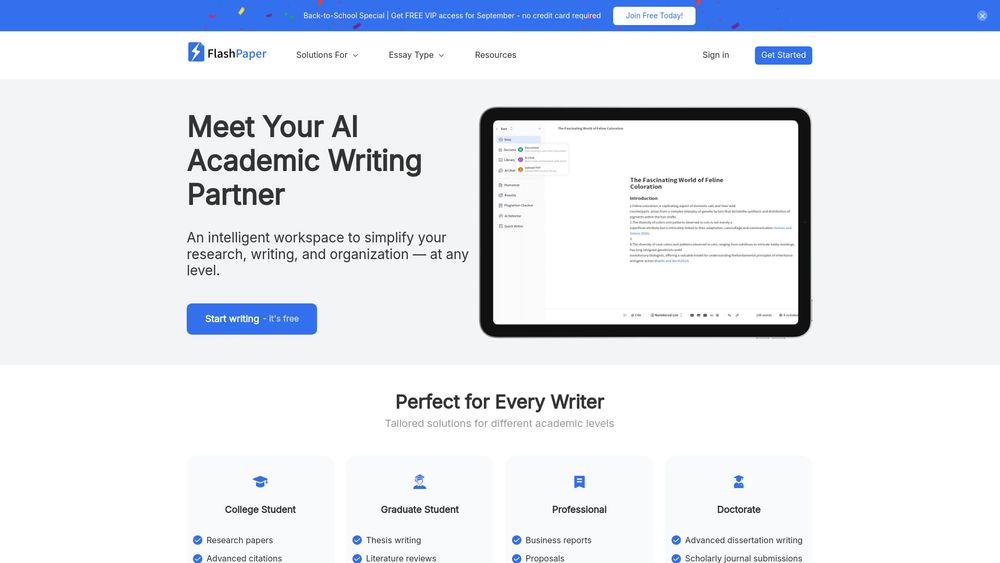 Screenshot of FlashPaper