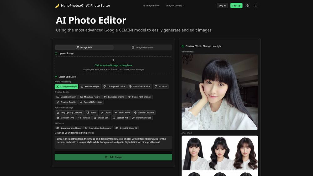 Screenshot of Nano Photo AI