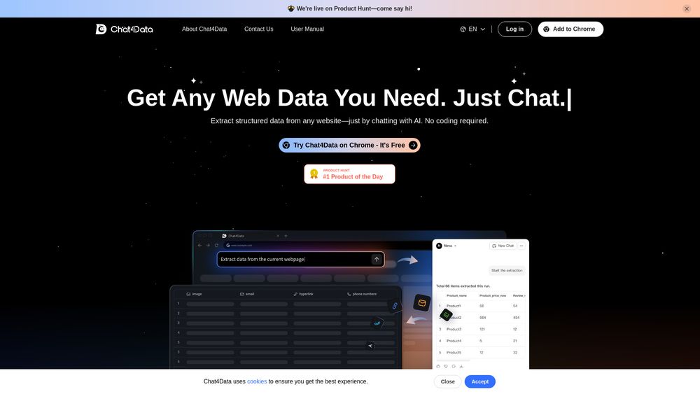 Screenshot of Chat4Data