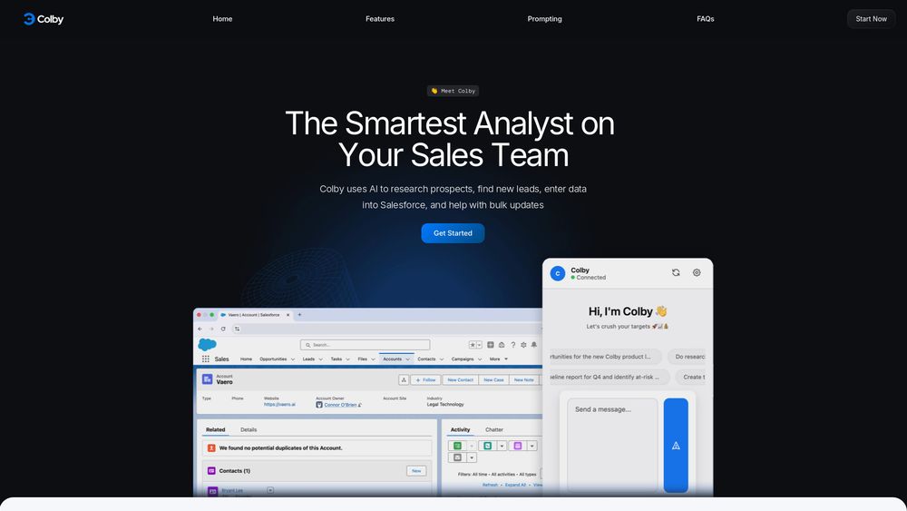 Screenshot of Colby AI