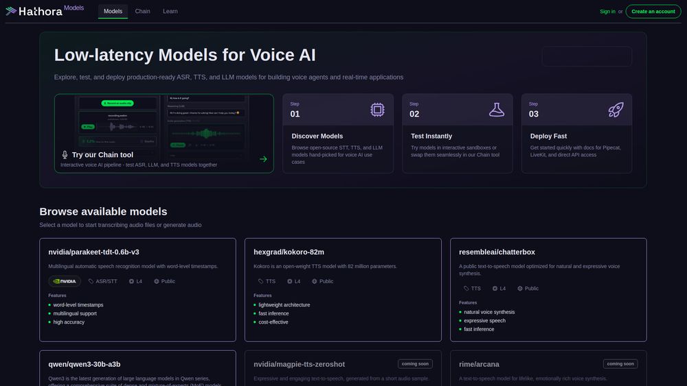 Screenshot of Hathora