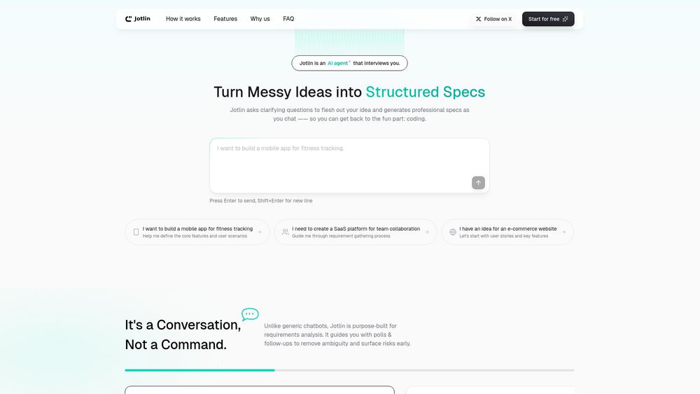Screenshot of Jotlin Screenshot of Jotlin