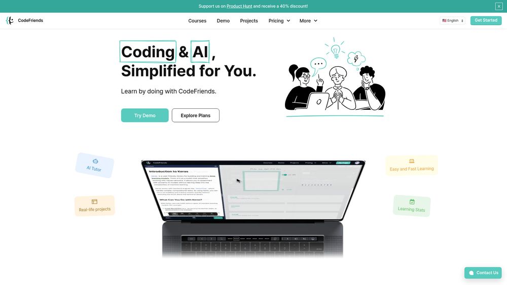 Screenshot of CodeFriends | Learning Platform