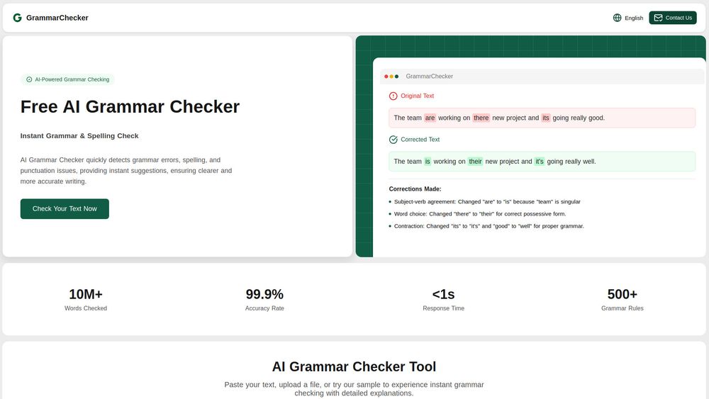 Screenshot of AIGrammarChecker Screenshot of AIGrammarChecker