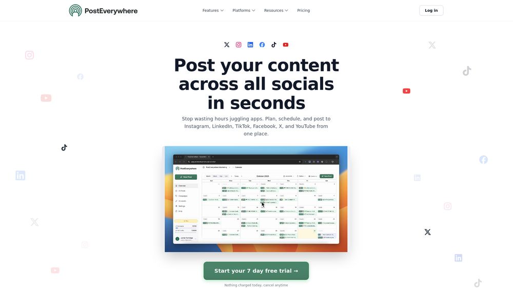 Screenshot of PostEverywhere.ai Screenshot of PostEverywhere.ai