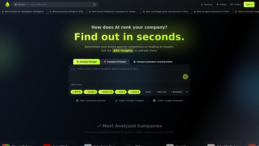 Screenshot of SpotRank