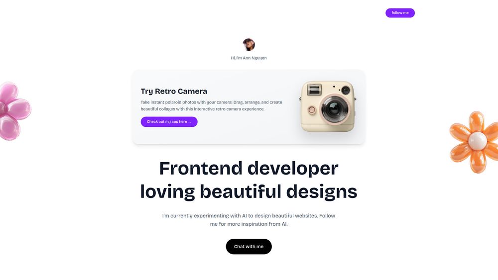 Screenshot of Retro Camera