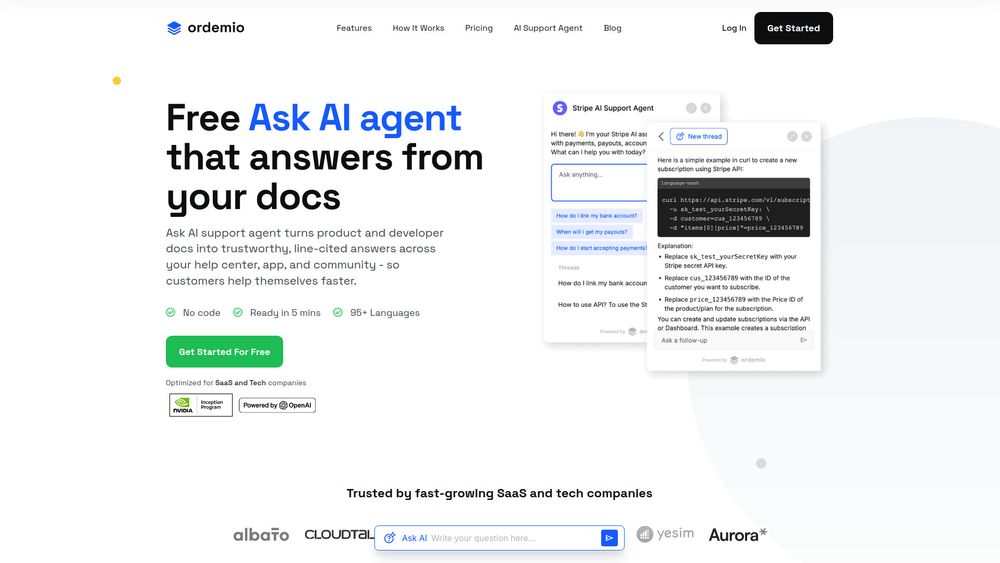 Screenshot of AskAI by Ordemio Screenshot of AskAI by Ordemio