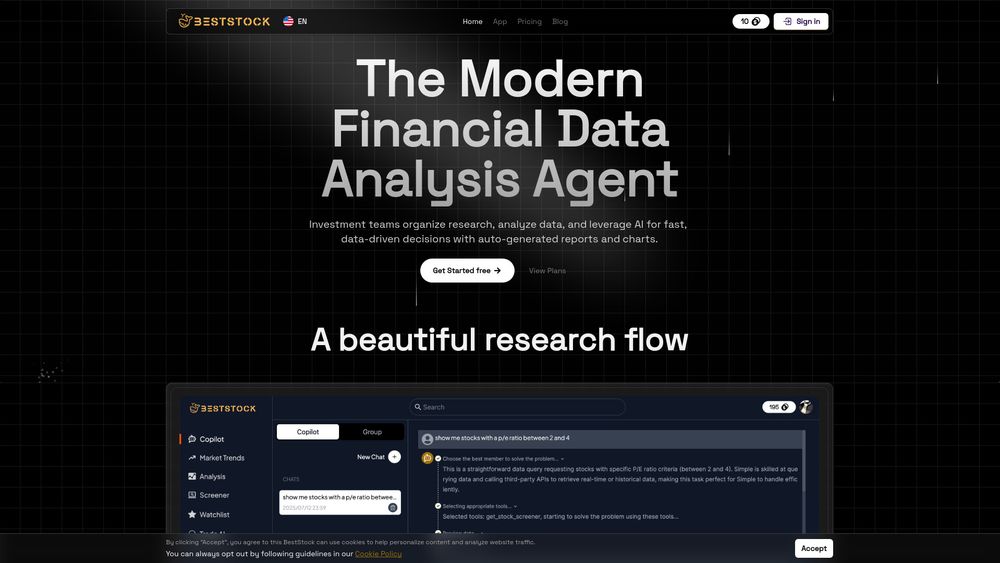 Screenshot of BestStock