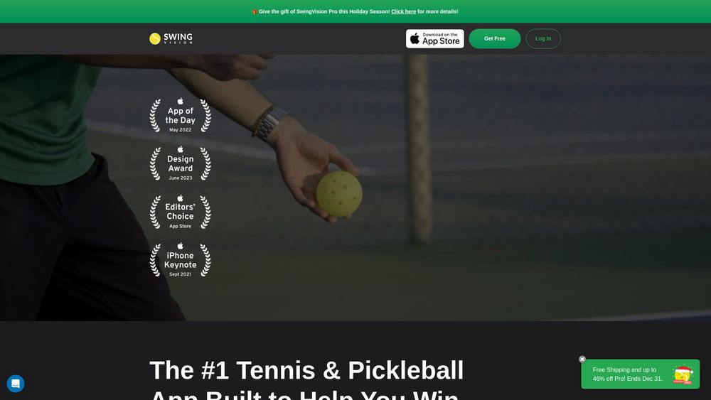 Screenshot of SwingVision