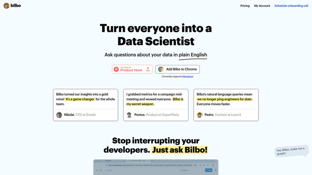 Screenshot of Bilbo