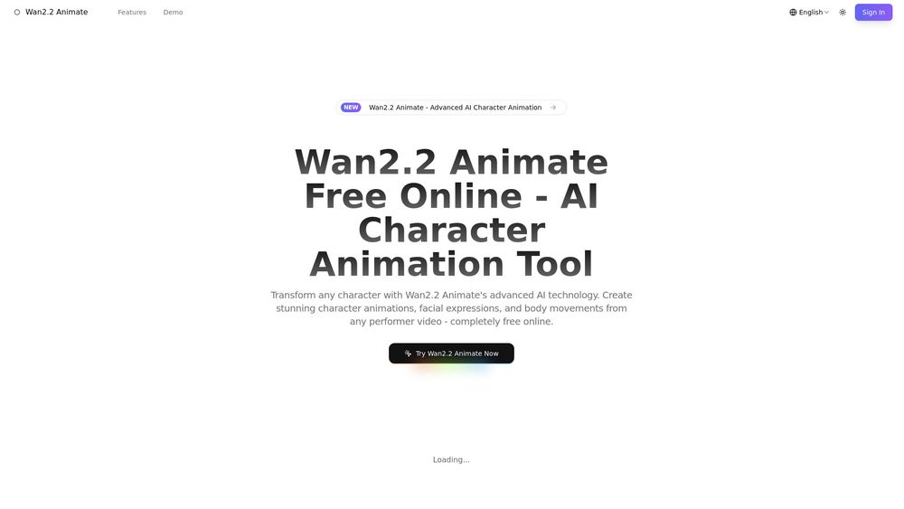 Screenshot of Wan 2.2 Animate