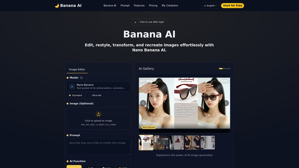 Screenshot of Banana AI – Free AI Photo Editor