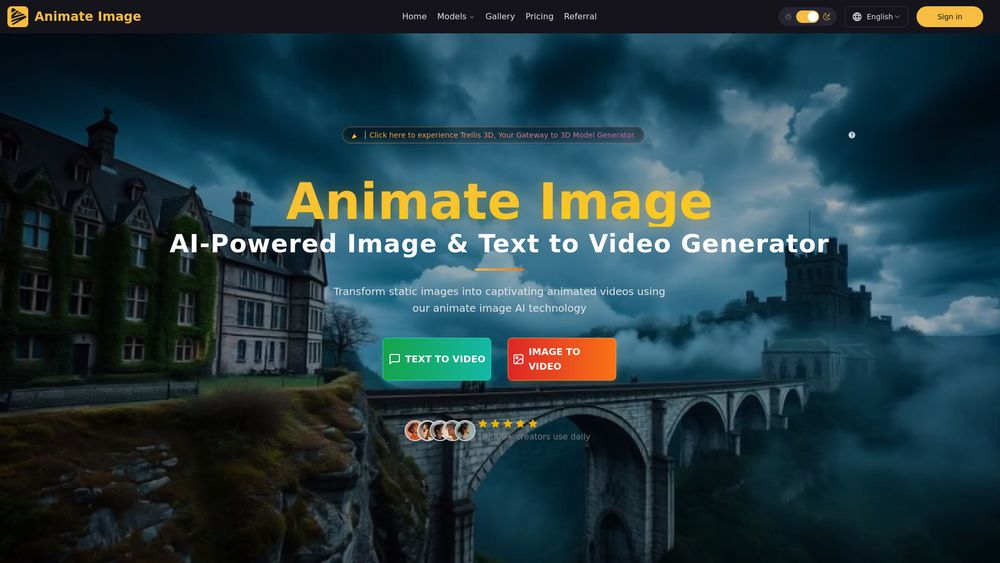 Screenshot of Animate Image AI