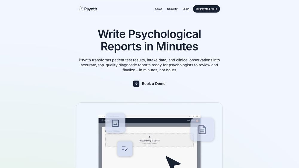 Screenshot of Psynth AI