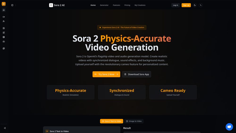 Screenshot of Sora 2-AI