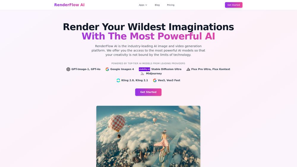 Screenshot of RenderFlow AI Screenshot of RenderFlow AI