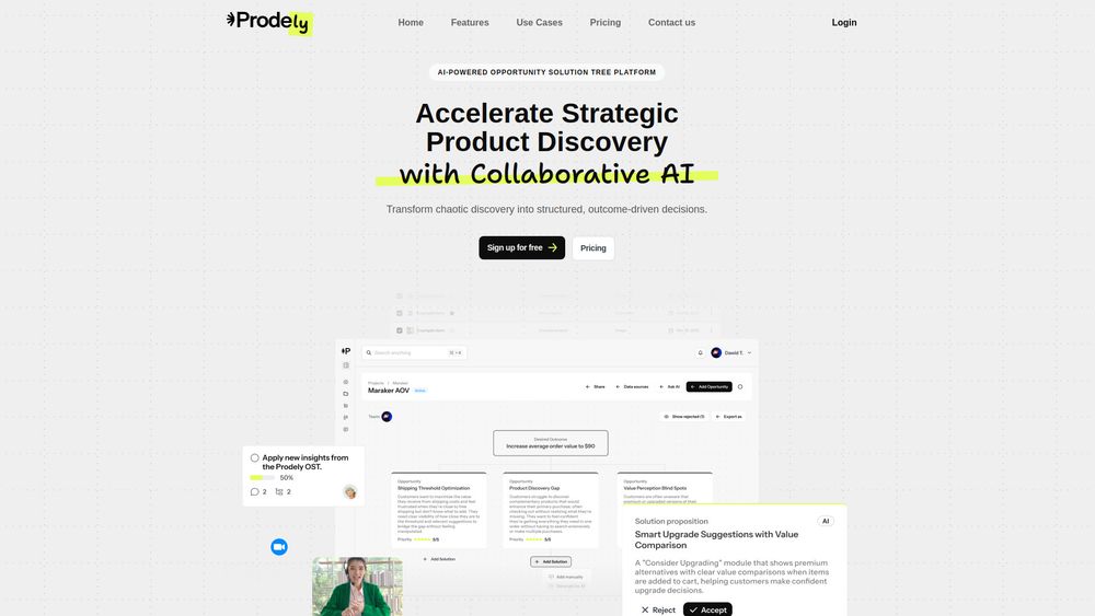 Screenshot of Prodely