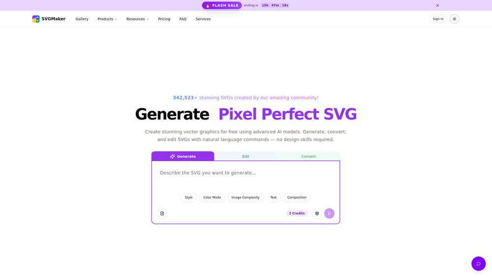 Screenshot of SVGMaker