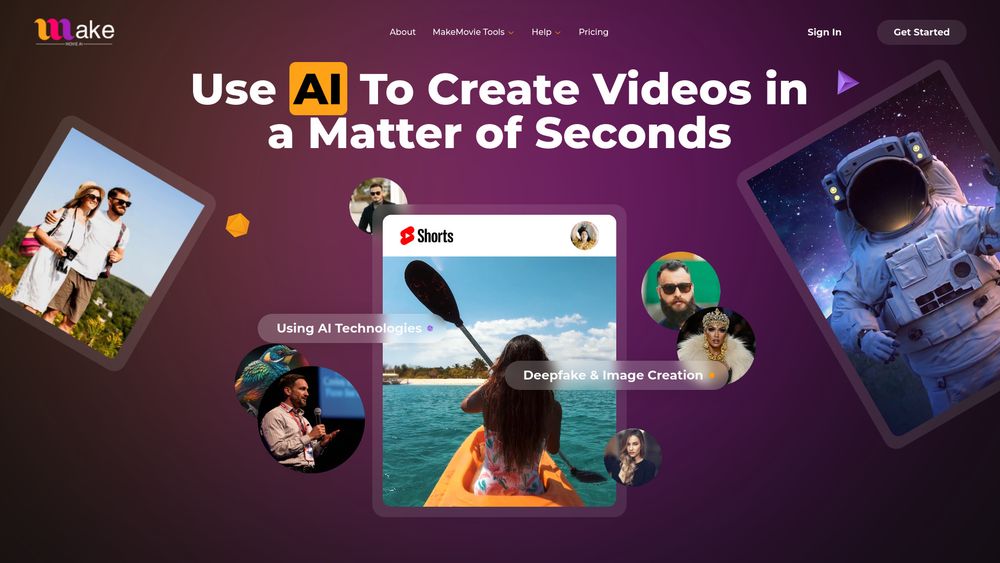 Screenshot of Make Movie AI