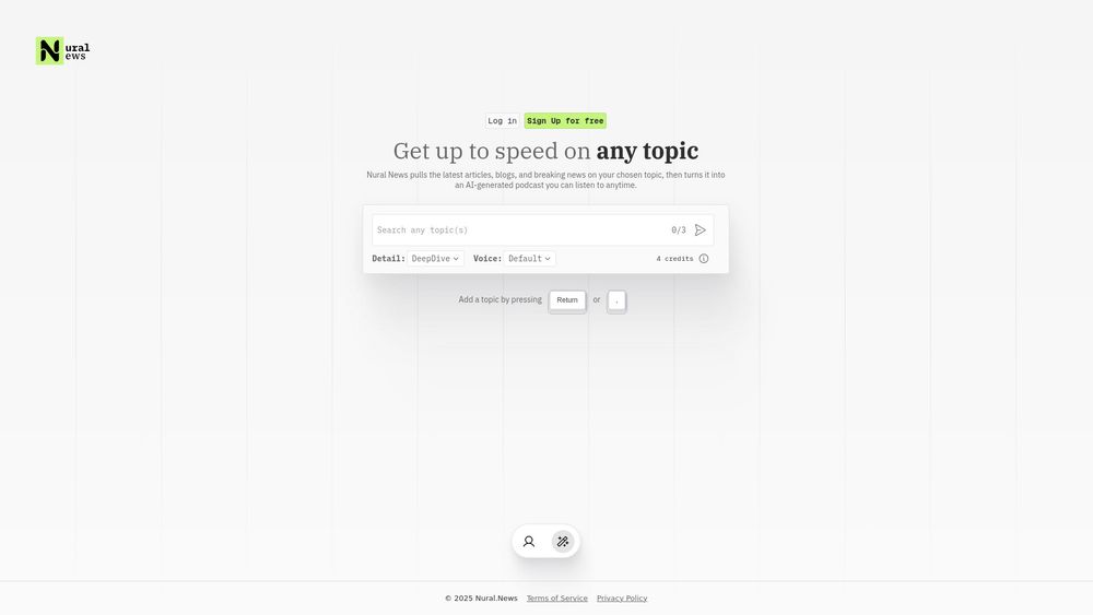 Screenshot of Nural News