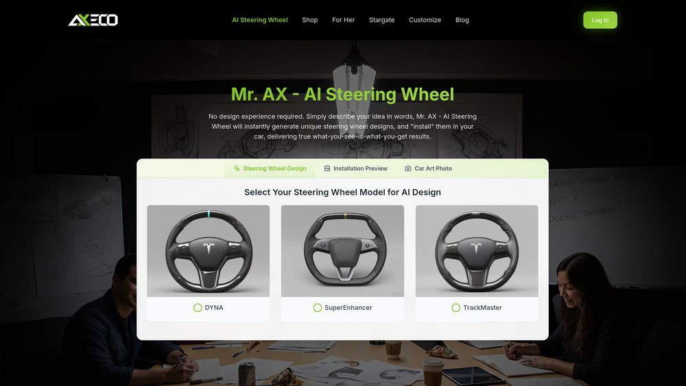 Screenshot of Mr. AX - AI Steering Wheel Screenshot of Mr. AX - AI Steering Wheel